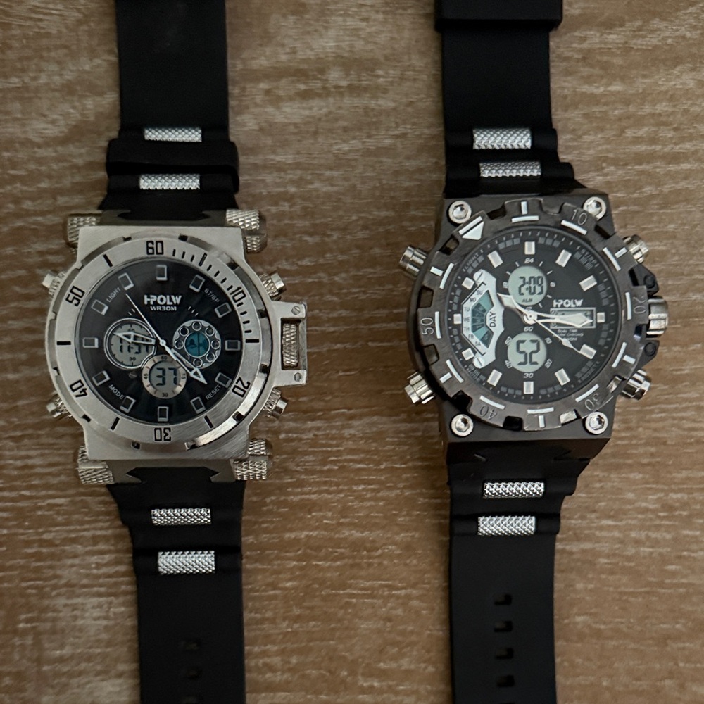 2- HPOLW Stainless Steel Men’s Watches